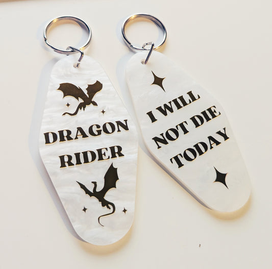 Dragon Rider (I will NOT die today) | Keychain